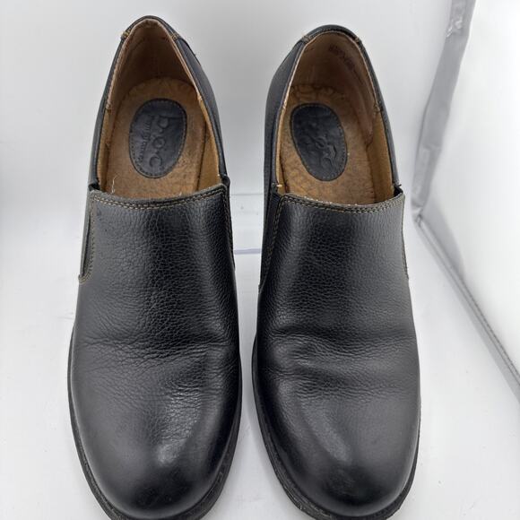 Born Concepts B.O.C Kimy Black Clog Bootie Size 10 C03603 Block Heel Slip On EUC - Picture 6 of 12